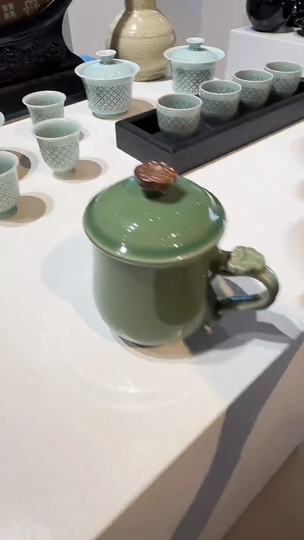 青瓷手工茶器包邮