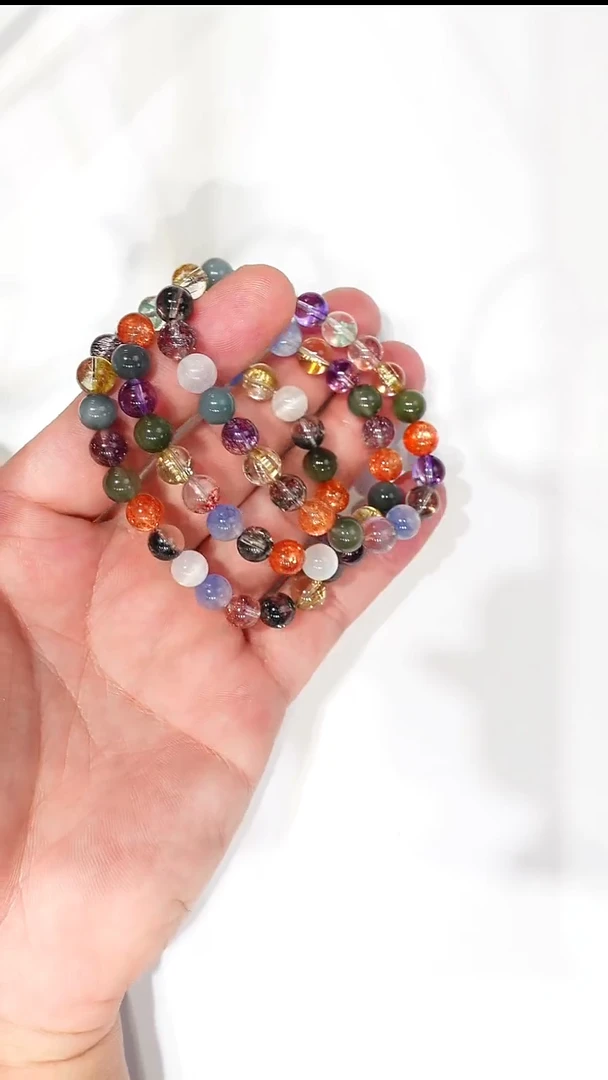 未镶嵌手链水晶水晶多宝手链多样发其一