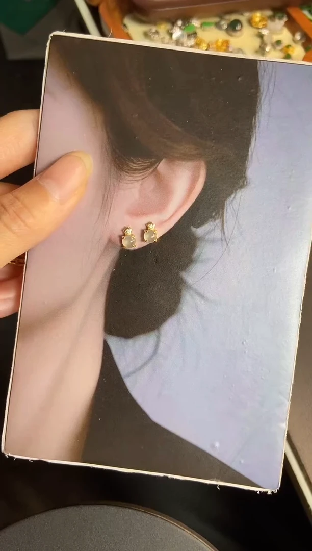 翡翠银S925镶嵌吊坠(不含链)1
