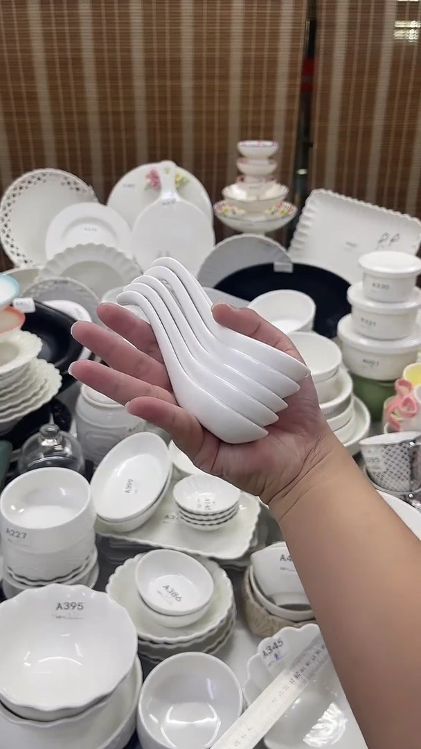 瓷【4.9米5个装】陶瓷勺子