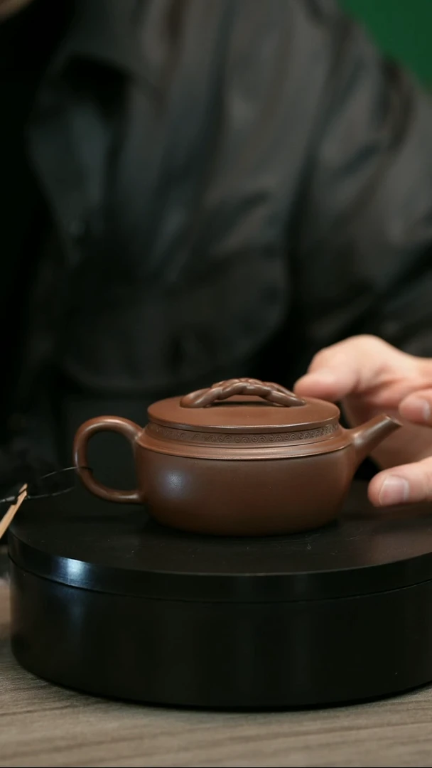 茶壶紫砂冬H2384赵信军底槽青绳节汉瓦