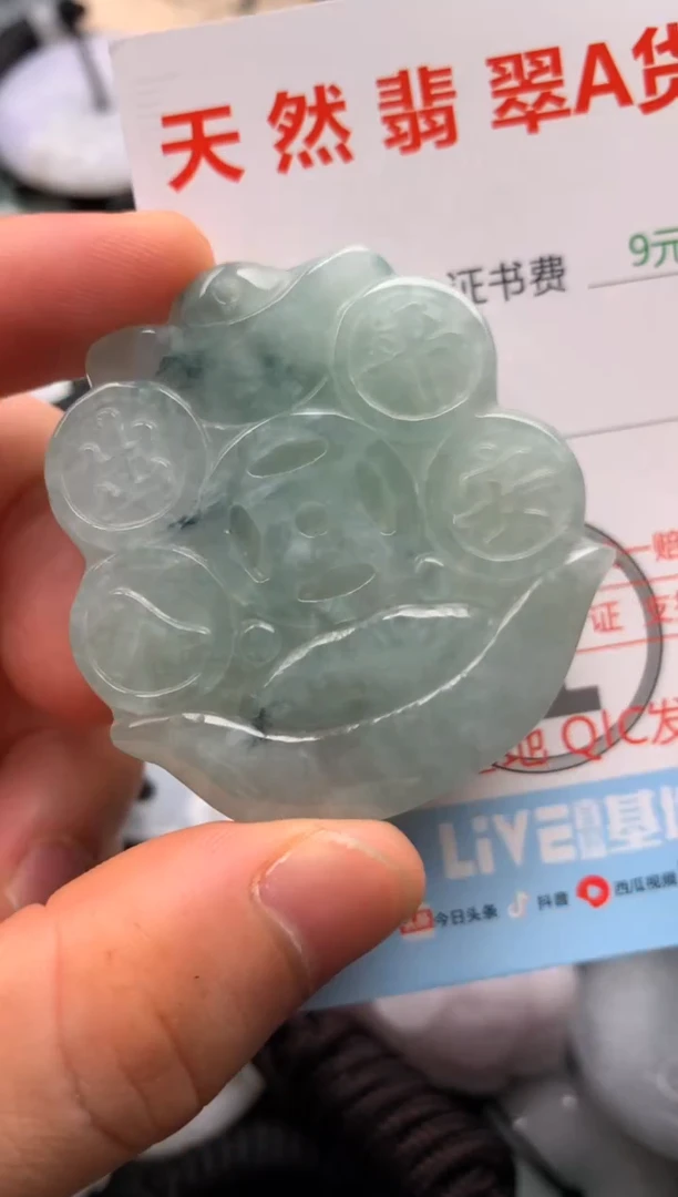 翡翠未镶嵌吊坠(不含链)1