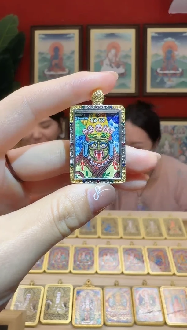 吊坠扎老师-热贡纯手绘