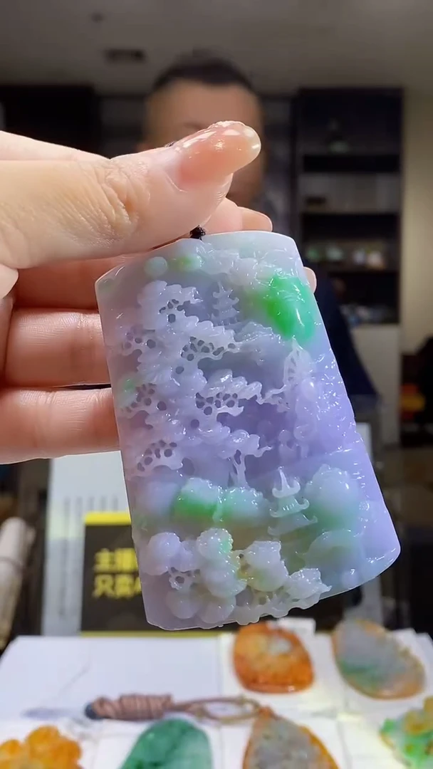 未镶嵌定制翡翠38/1029/W/山水