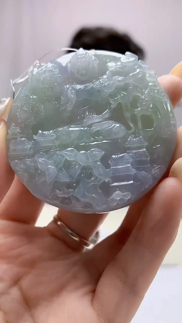 定制翡翠未镶嵌4688DD-毛货挂件32