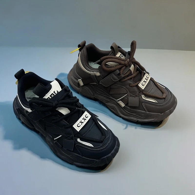 真皮老爹鞋女2025秋季新款网红luxay2