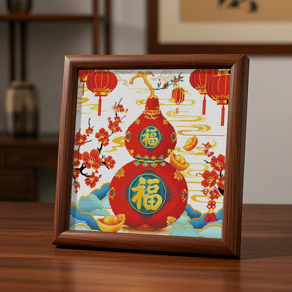 纳福葫芦钻石画2025新款套件满钻手工自己贴喜庆福气满满福袋