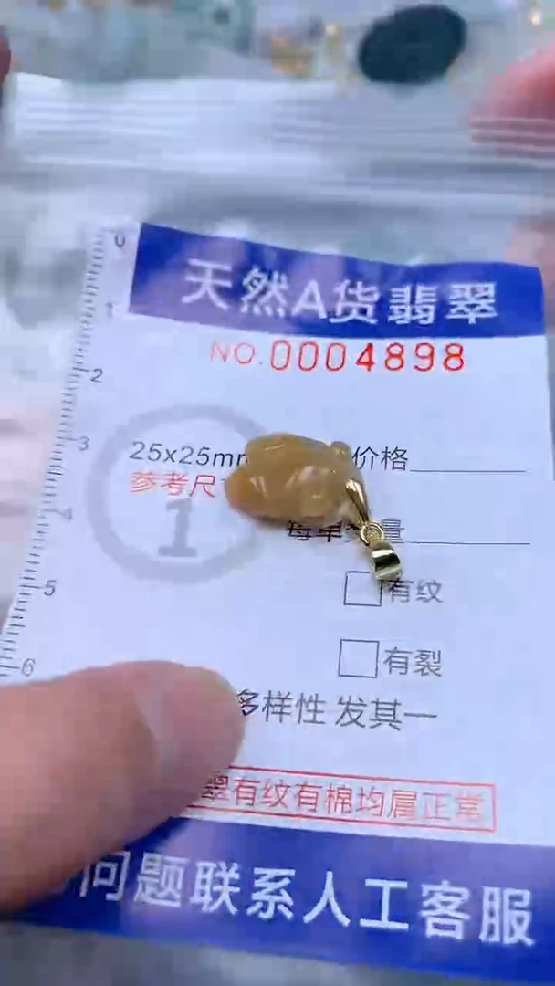 翡翠未镶嵌吊坠(不含链)1