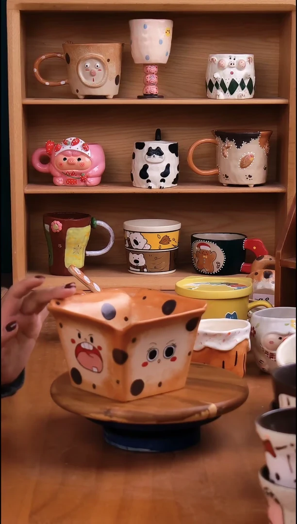 摆件陶景德镇原创手工陶瓷