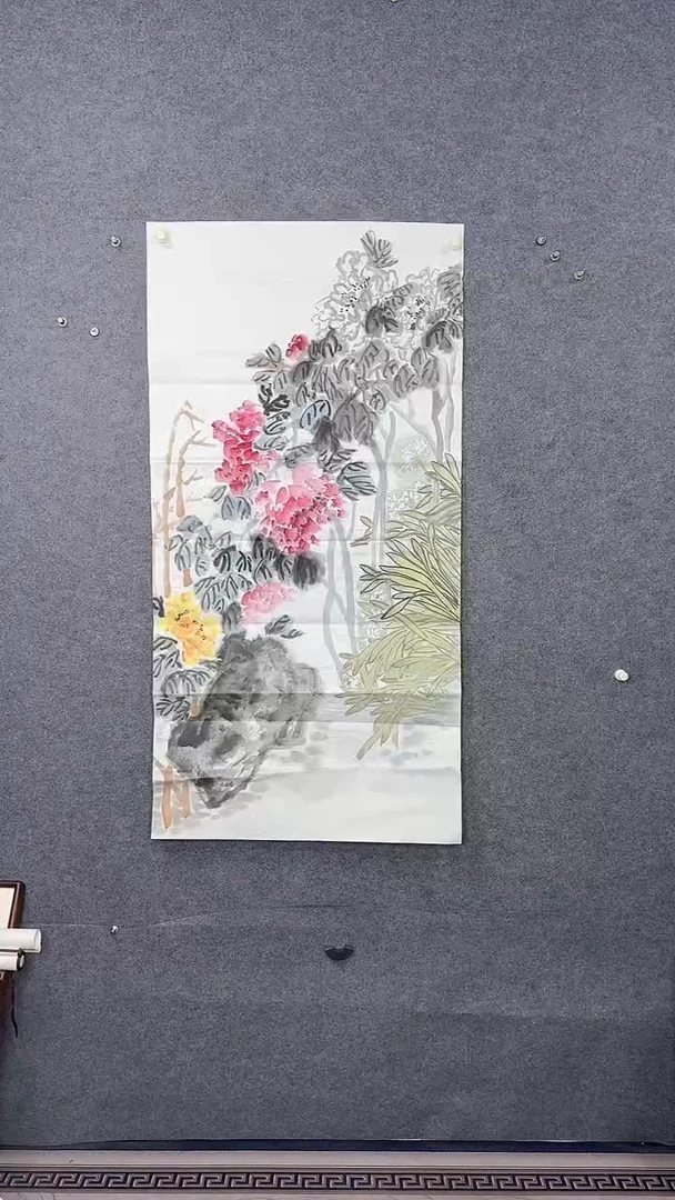 国画136*68吴铁成作品