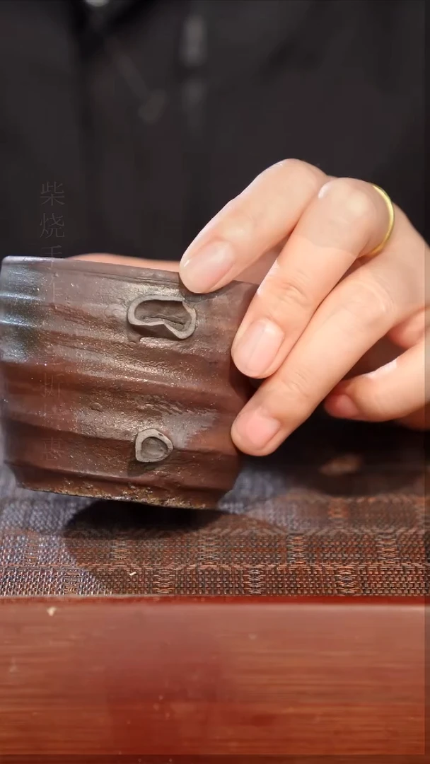 陶瓷奢瓷/瑞寅柴烧茶器（马克杯）1803 微瑕