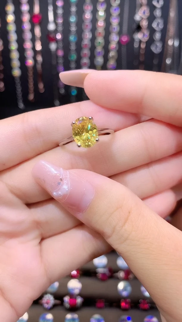 水晶戒指银S925镶嵌银色810