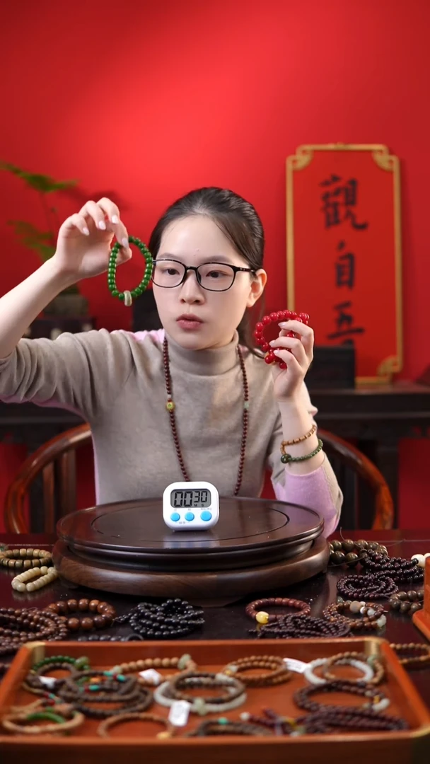 菩提手串/手链绿色菩提单圈