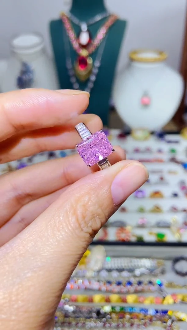 银S925镶嵌戒指烟晶148