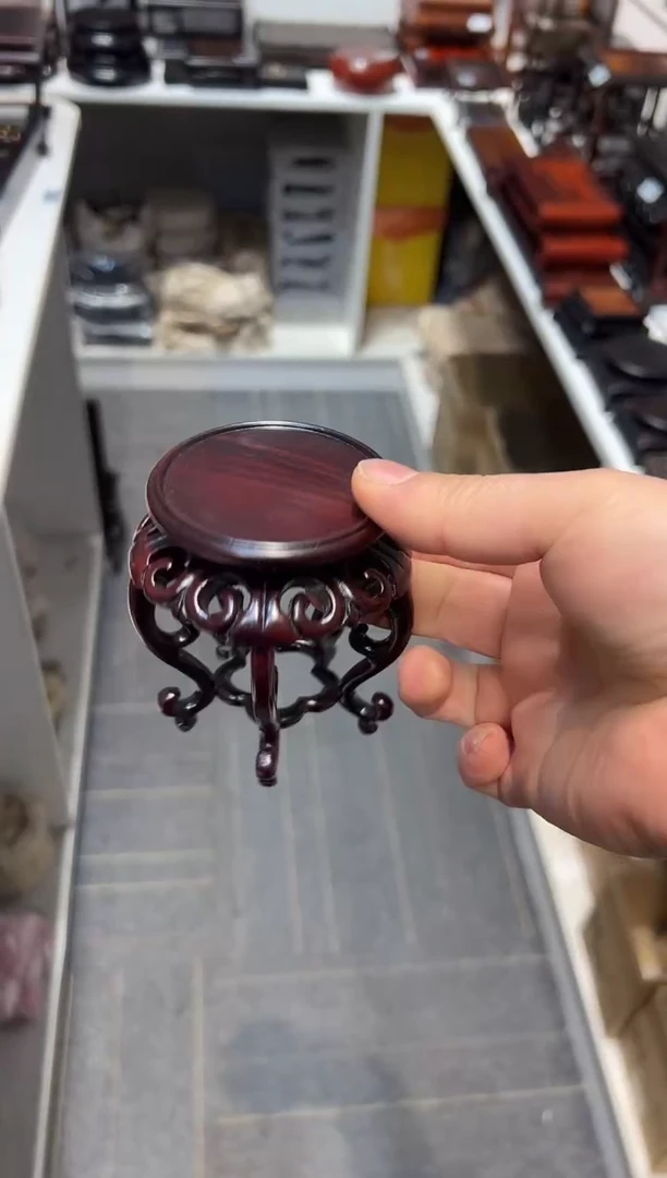 【闪购商品】红酸枝木类端景台工艺品底座587