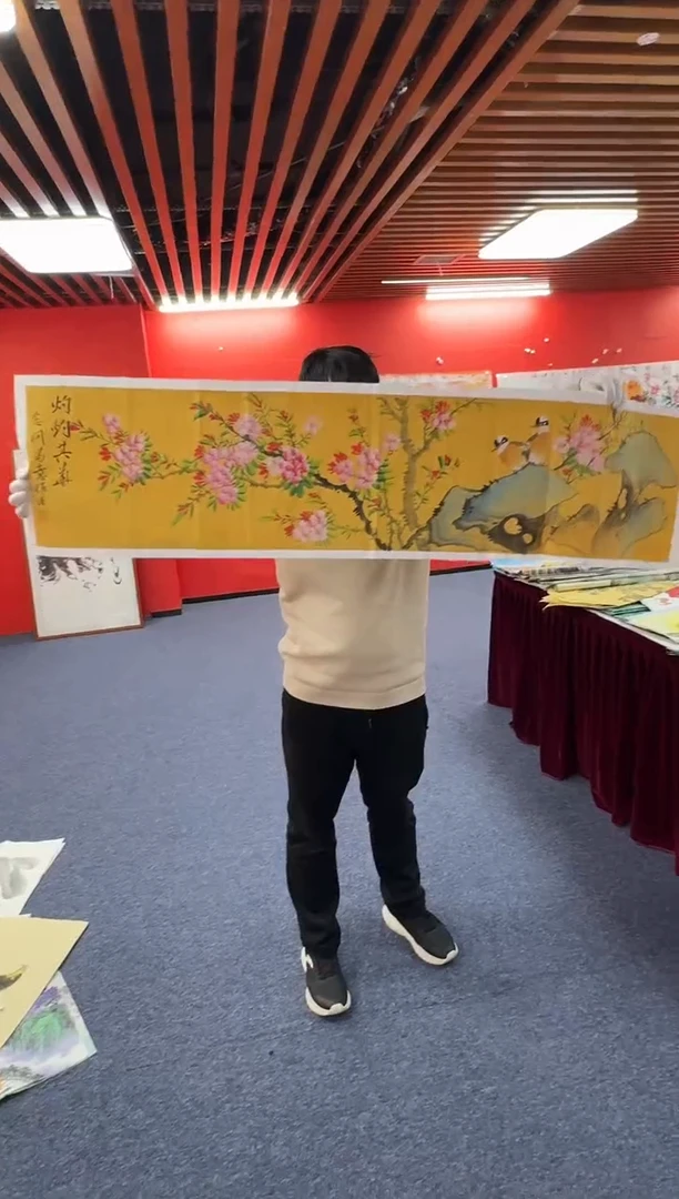 国画郭念同老师四尺对开精品