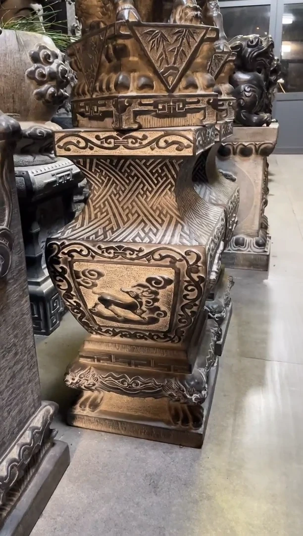 石材天然青石雕刻60花几