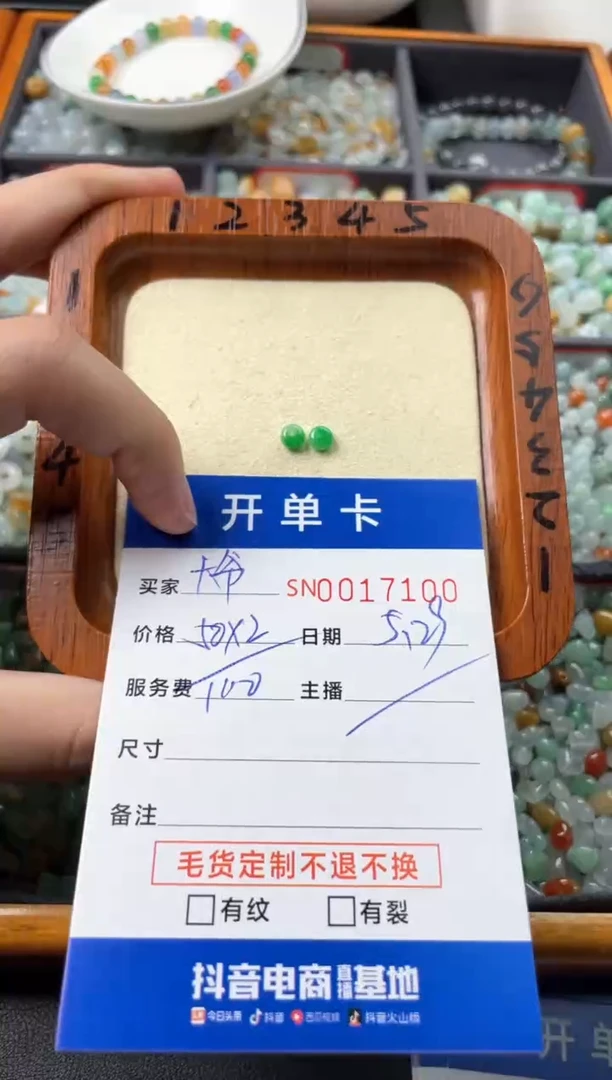 翡翠未镶嵌颈饰00017100