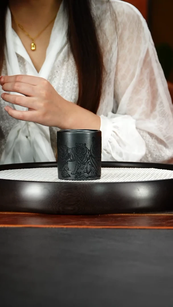 茶壶紫砂宜兴原矿紫砂7（版面虎）