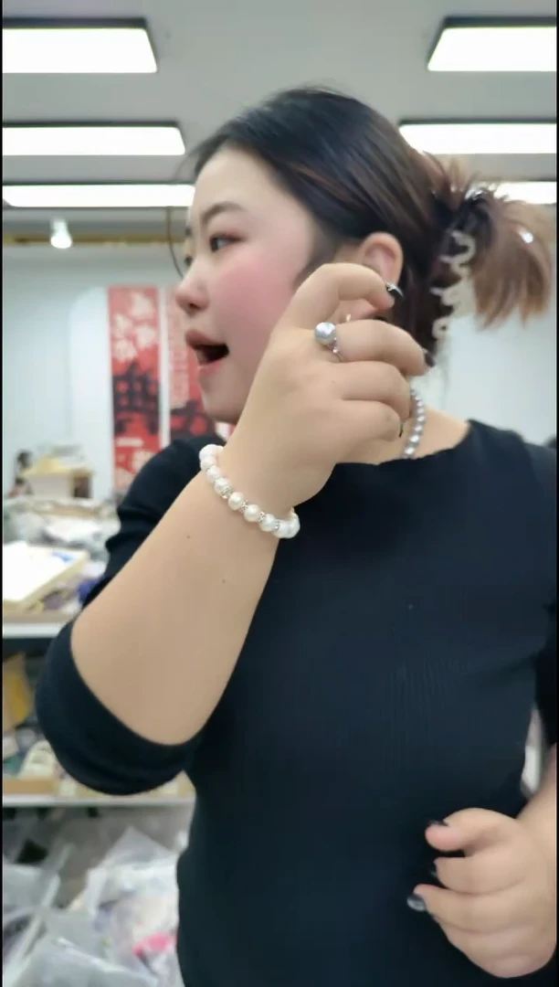 【闪购商品】淡水珍珠戒指合金1730单珠戒指