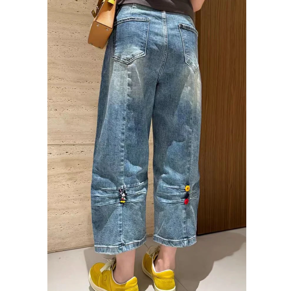 25199欧货后米奇牛仔裤