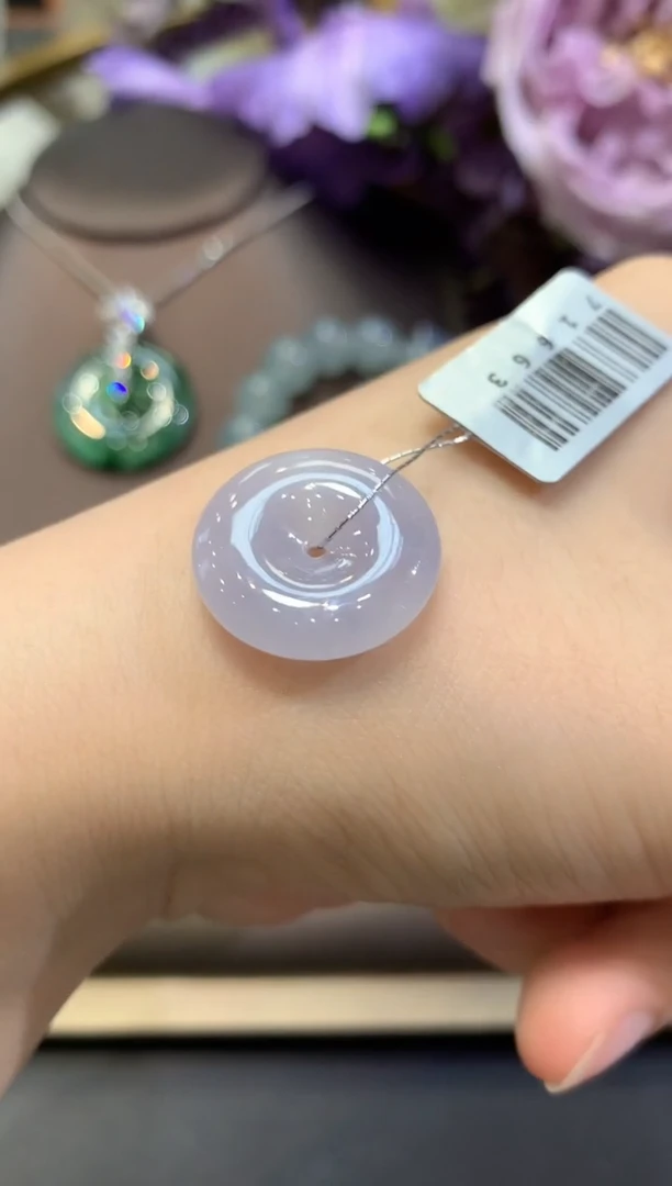 吊坠(不含链)未镶嵌翡翠春日珠宝 C17紫货有色差