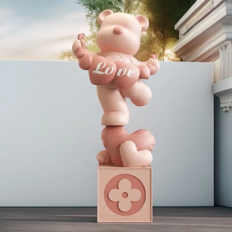 B小熊潮玩摆件手办网红摆件轻奢家居饰品电脑摆件客厅布置用品