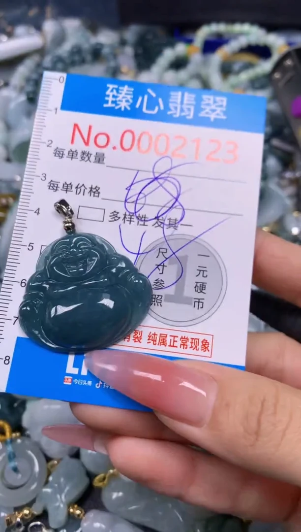 【闪购商品】翡翠颈饰未镶嵌含绳0002123