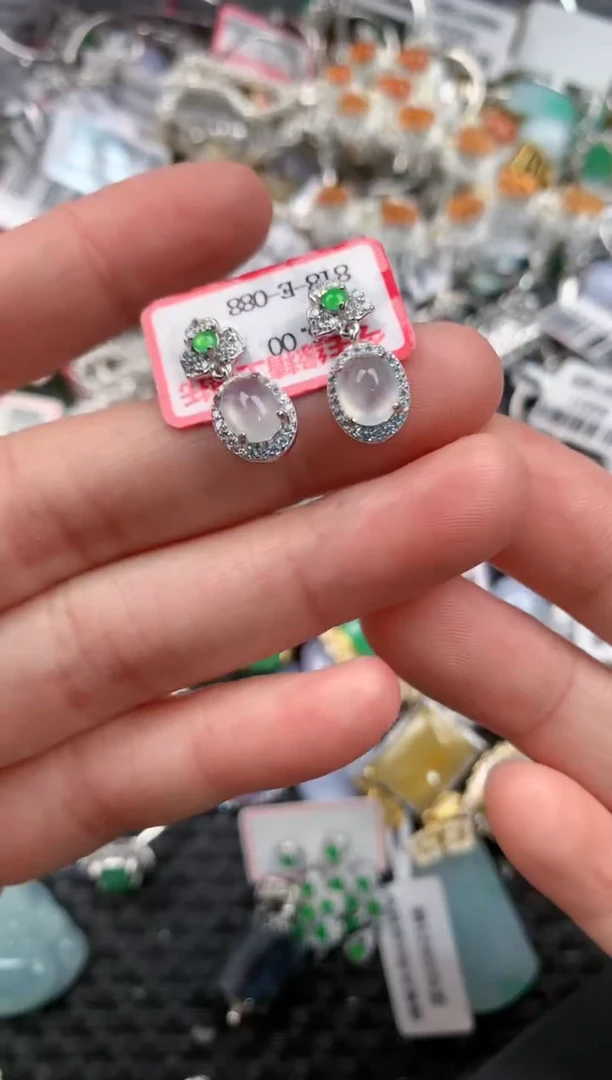 银S925镶嵌戒指翡翠11-11---8