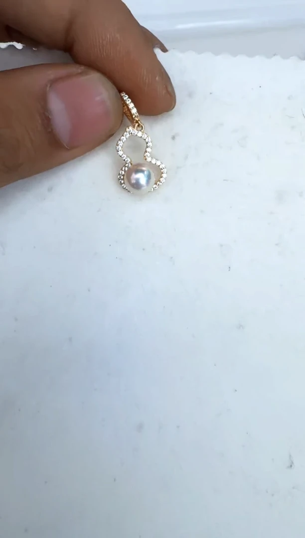 【闪购商品】海水珍珠颈饰银S925镶嵌吊坠