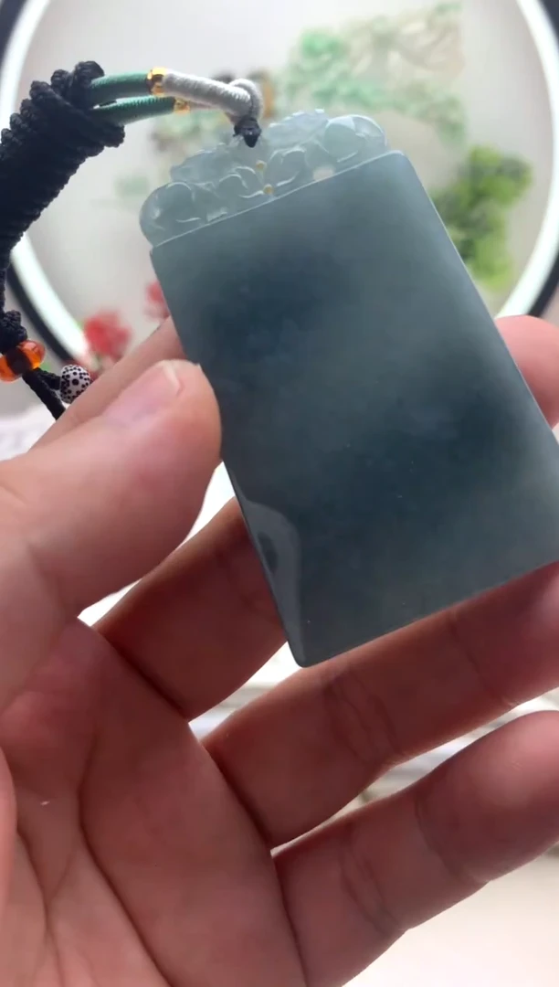 颈饰未镶嵌翡翠无事牌