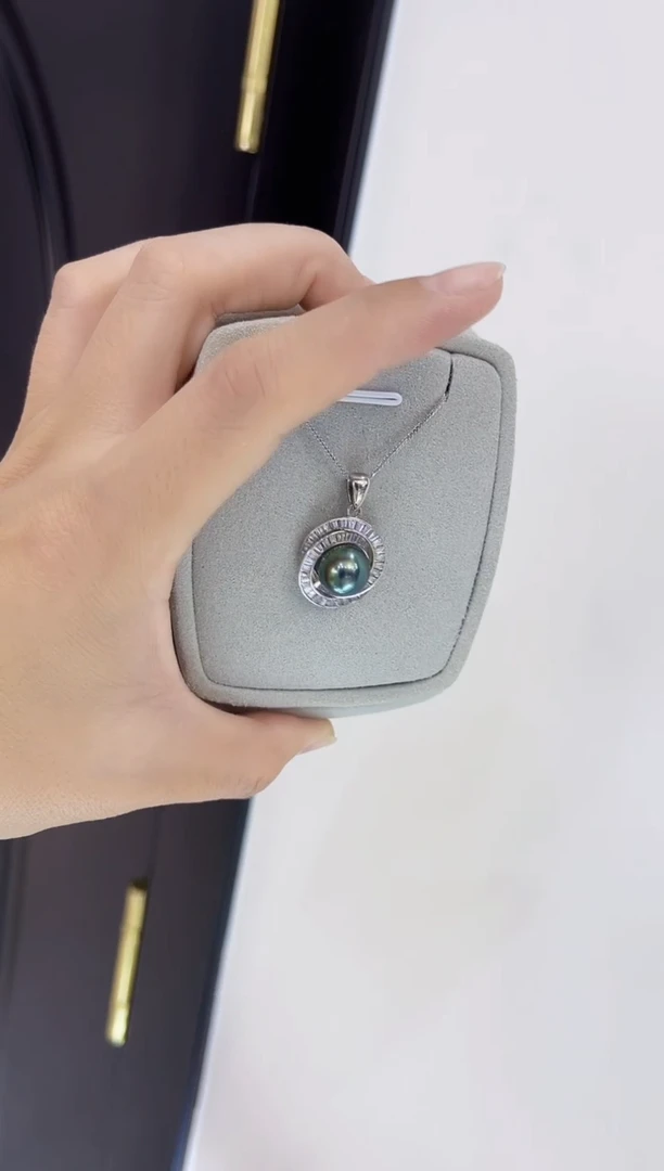 【闪购商品】海水珍珠吊坠(赠链)银S925镶嵌吊坠