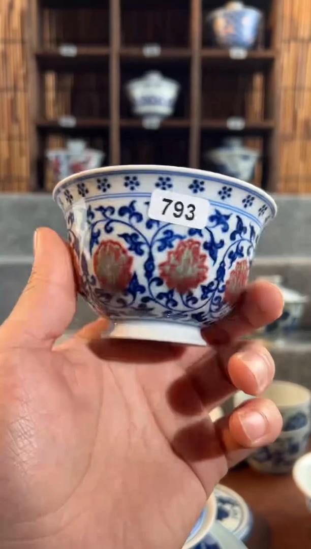 【闪购商品】793天禄言瓷手绘茶器天花板