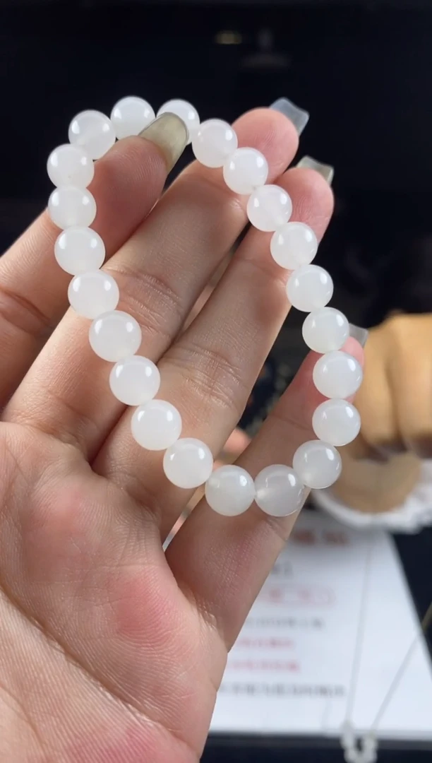 石英质玉手串未镶嵌多样性-天山翠手串-S3708