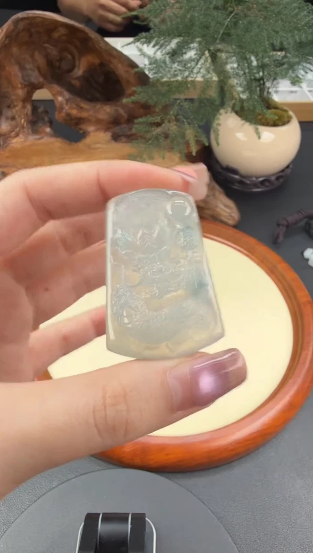 吊坠(不含链)未镶嵌翡翠翡翠饰品-17