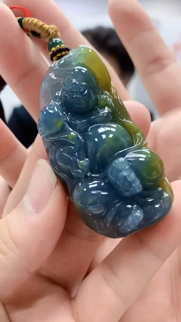 定制翡翠未镶嵌5060bb-毛货挂件