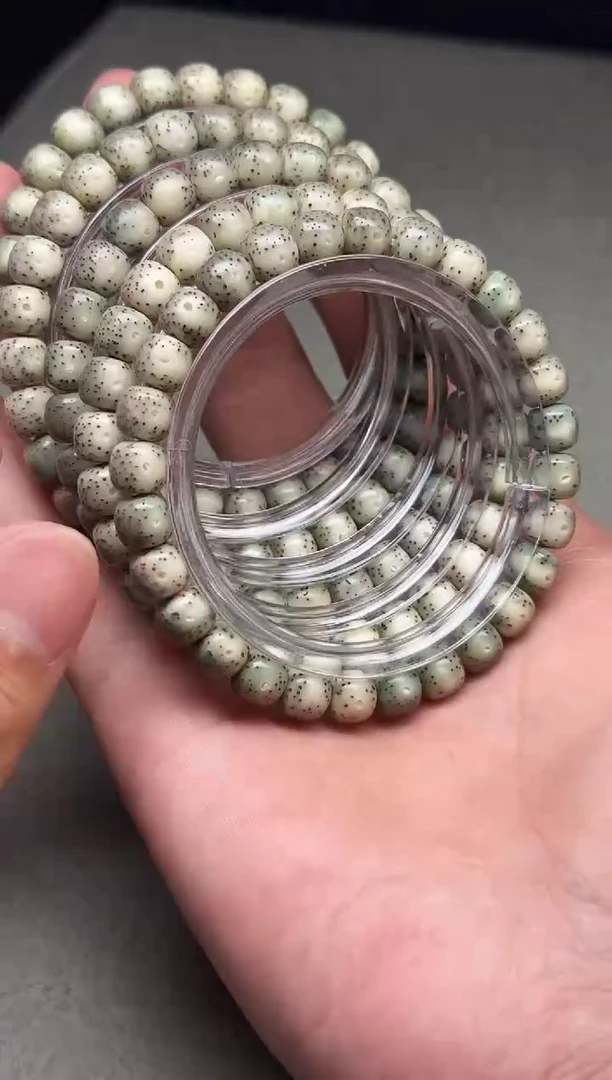 星月菩提手串冰 糖心料大留白同枝果8*7左右 小精品