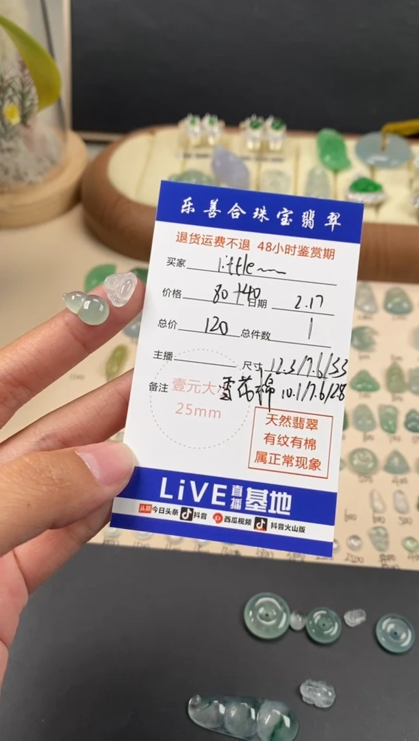 【闪购商品】翡翠颈饰未镶嵌翡翠冰种裸石