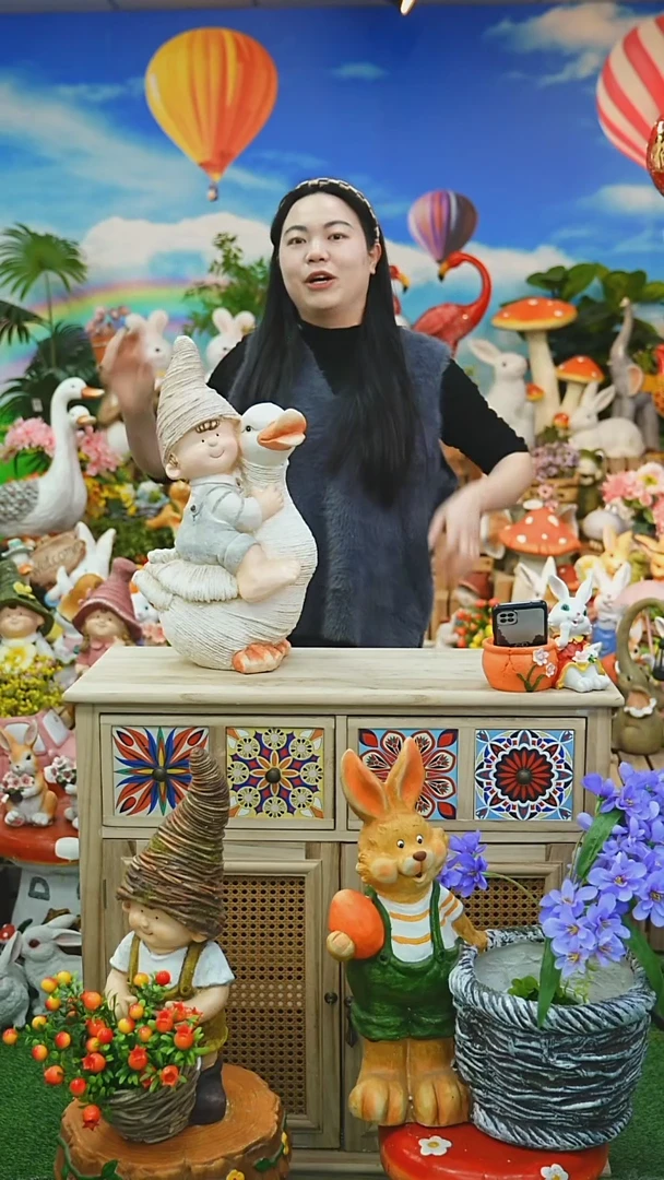 【闪购商品】红陶花园庭院摆件&00&