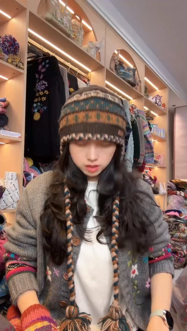 羊毛纯手工大辫子美拉德