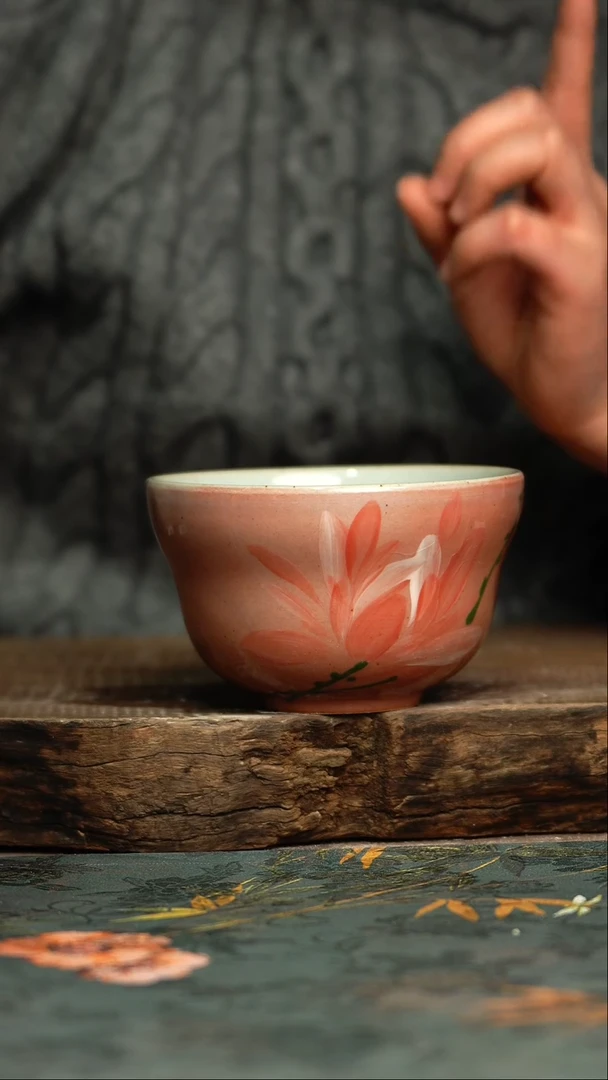 【闪购商品】杯杯釉下彩手工手绘同款陶器