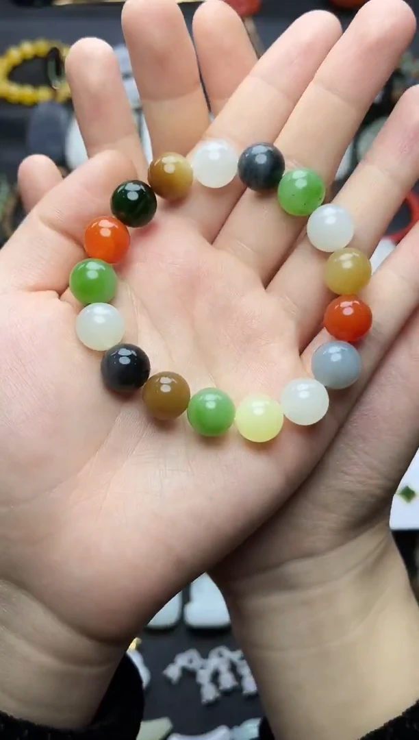 未镶嵌手串和田玉多宝手串06
