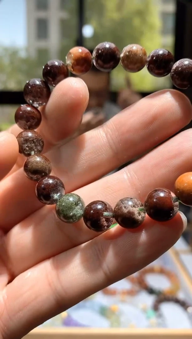 水晶手链未镶嵌031四季幽灵手链9.8mm