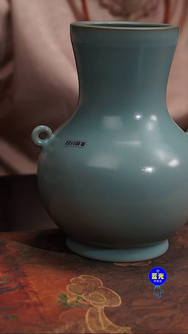 摆件瓷瑕品清凉寺原矿釉双系圆壶0122