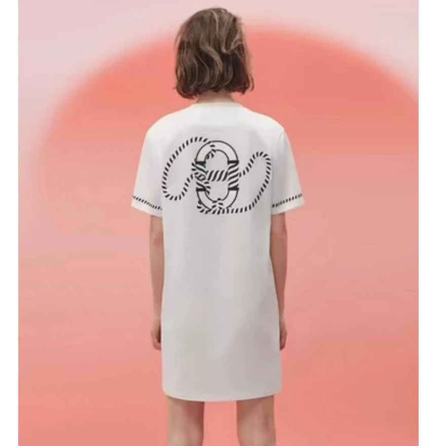 95新 Hermes/爱马仕 棉/SC0146/连衣裙/36码