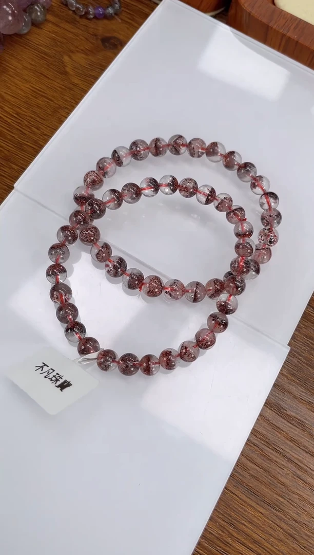 【闪购商品】水晶手链未镶嵌超七手串6+mm（多样性发一）