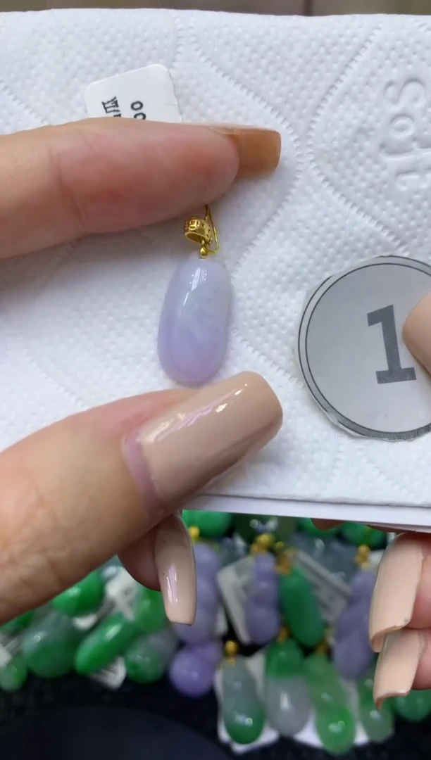 颈饰未镶嵌翡翠天然缅甸翡翠A货