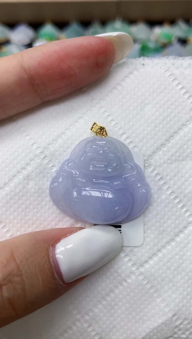 颈饰18K金镶嵌翡翠11111111111
