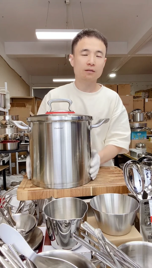 不锈钢A65 微瑕卓德铭24cm深桶锅