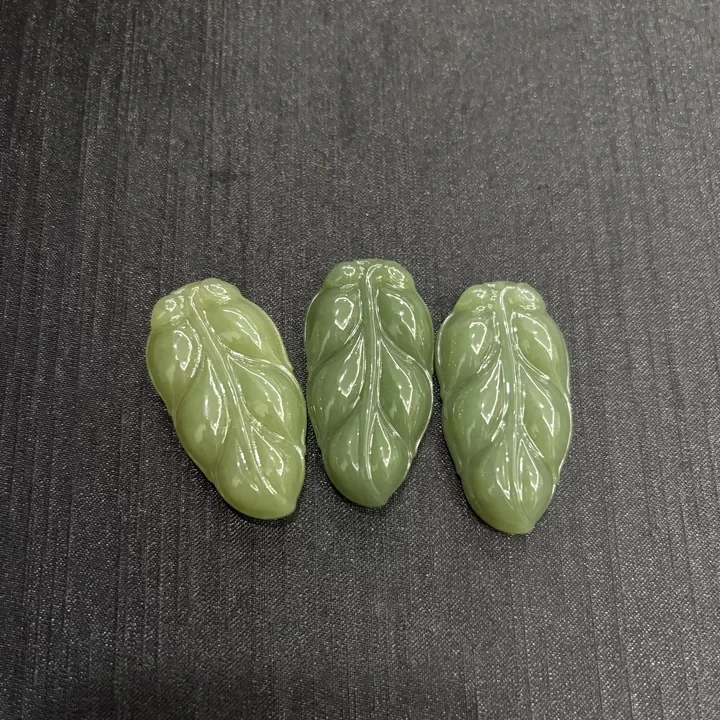 和田玉叶子吊坠（拍一个发一个多样性发货）-593366